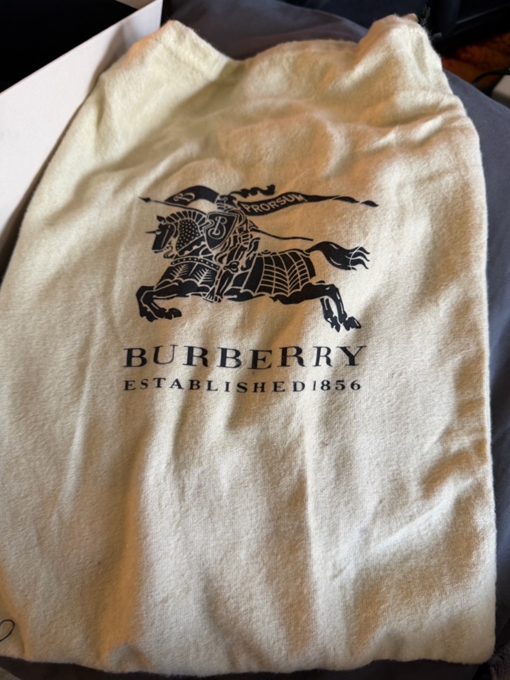 Burberry Tan Leather-Trim Plaid Ballet Flats - Picture 3 of 3